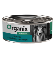 Organix (Органикс консервы для собак кролик с зеленым горошком)