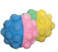 Триол игрушка для кошек мяч-мина двухцветный