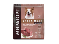 Мираторг EXTRA MEAT для взрослых собак средних пород с Говядиной Black Angus