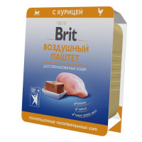 Brit Premium (Брит воздушный паштет курица для стерилизованных кошек)