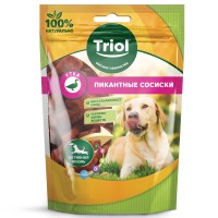 Triol лакомство для собак пикантные сосиски из утки