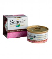 Schesir консервы для кошек с тунцом, курой и рисом (10472)