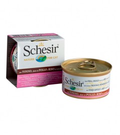 Schesir консервы для кошек с тунцом, курой и рисом (10472) - Schesir консервы для кошек с тунцом, курой и рисом (10472)
