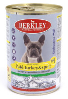 Berkley Pate (Беркли консервы для собак №1 паштет из Индейки со спельтой)