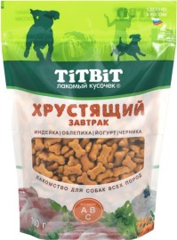 TiTBiT лакомство для собак хрустящий завтрак с индейкой - TiTBiT лакомство для собак хрустящий завтрак с индейкой
