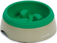Beeztees Миска-слоуфидер для медленного кормления серо-зеленая 250мл (87942)