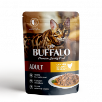 Mr.Buffalo ADULT (Баффало пауч для взрослых кошек цыпленок в соусе)