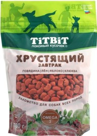 TiTBiT лакомство для собак хрустящий завтрак с говядиной - TiTBiT лакомство для собак хрустящий завтрак с говядиной