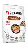 Ontario Cat Sterilised 7+ (Онтарио для пожилых стерилизованных кошек с курицей)