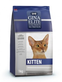 Джина Элит Gina Kitten Elite для котят с птицей и белой рыбой - Джина Элит Gina Kitten Elite для котят с птицей и белой рыбой