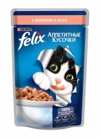 Felix (Кусочки в желе для кошек с лососем) (12114151)