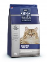 Джина Элит Gina Cat Elite Sterilized для стерилизованных кошек и кастрированных котов