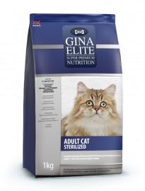 Джина Элит Gina Cat Elite Sterilized для стерилизованных кошек и кастрированных котов - Джина Элит Gina Cat Elite Sterilized для стерилизованных кошек и кастрированных котов