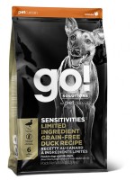 GO! Sensitivity + Shine Duck Dog Recipe, Grain Free, Potato Free (Гоу Натурал беззерновой корм для собак и щенков с чувствительным пищеварением с цельной уткой (87647, 60005708 , 87645, 87644)