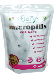 FIORY Micropills Vet Care Obesity (Фиори корм для кроликов с избыточным весом) - FIORY Micropills Vet Care Obesity (Фиори корм для кроликов с избыточным весом)