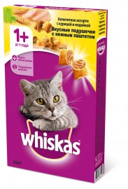 Wiskas корм для кошек "Аппетитное ассорти с курицей и индейкой" (58779) - Wiskas корм для кошек "Аппетитное ассорти с курицей и индейкой" (58779)
