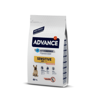 Корм Advance Adult Sensitive Mini (Эдванс для собак мелких пород с чувствительным пищеварением с лососем и рисом)