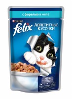 Felix (Кусочки в желе для кошек с форелью) (12220055)