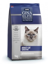 Джина Элит Gina Cat Elite Sensitive для кошек с чувствительным пищеварением - Джина Элит Gina Cat Elite Sensitive для кошек с чувствительным пищеварением