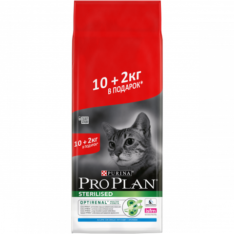 Pro Plan Sterilised Optirenal Rabbit (Про План для кастрированных котов ...