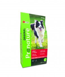 Pronature Original (корм для собак всех пород с ягнёнком, горохом и ячменём) - ТЕРА 102.527    Пронатюр Оригинал NEW дсобак  всех пород, ягненок горох ячмень 2.27кг (уп-4шт).jpg