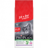 Pro Plan Sterilised Optirenal Turkey (Про План для кастрированных котов и стерилизованных кошек с индейкой) 10 кг + 2 кг (12333655) 