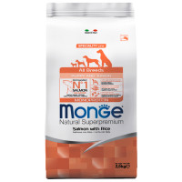 Корм Monge Speciality Line Puppy & Junior Salmone (Монж для щенков всех пород с лососем)