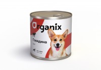 Organix. Консервы для собак c мясом говядины 750 гр