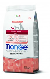 Корм Monge Speciality Line Mini Adult Salmone (Монж для взрослых собак мелких пород с лососем) - Корм Monge Speciality Line Mini Adult Salmone (Монж для взрослых собак мелких пород с лососем)