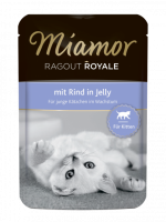 Miamor RAGOUT Kitten mit Rind (Миамор рагу по-королевски для котят c говядиной кусочки в желе)