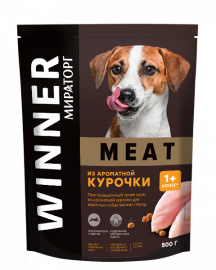 Winner Meat  Виннер Мит корм для взрослых собак мелких пород с курицей (79696) - Winner Meat  Виннер Мит корм для взрослых собак мелких пород с курицей (79696)