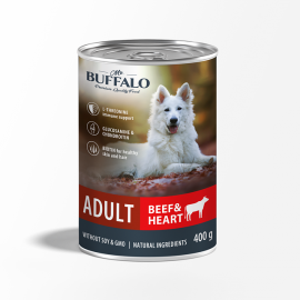 Mr.Buffalo ADULT (Баффало консервы для собак говядина и сердце) - Mr.Buffalo ADULT (Баффало консервы для собак говядина и сердце)