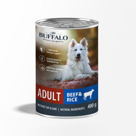 Mr.Buffalo ADULT (Баффало консервы для собак говядина с рисом) - Mr.Buffalo ADULT (Баффало консервы для собак говядина с рисом)