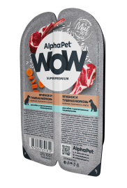 AlphaPet WOW (Альфа Пет пауч для собак с чувствительным пищеварением ломтики в соусе Ягненок и тушеная морковь) - AlphaPet WOW (Альфа Пет пауч для собак с чувствительным пищеварением ломтики в соусе Ягненок и тушеная морковь)