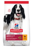 Хиллс корм для взрослых собак средних пород с курицей ( 87139, 86978)