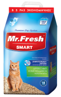 Mr. Fresh Smart (Мистер Фреш Смарт наполнитель для короткошерстных кошек древесный комкующийся (86550, 86549, 86548)