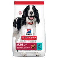 Хиллс корм для взрослых собак средних пород с тунцом и рисом (87701, 87948)