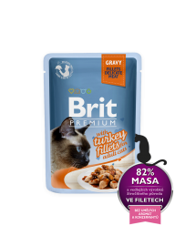 Brit пауч для кошек филе индейки в соусе (80202) - Brit пауч для кошек филе индейки в соусе (80202)