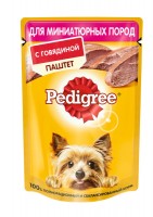 Pedigree паучи для собак мелких пород паштет с говядиной (40283)