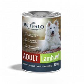 Mr.Buffalo ADULT (Баффало консервы для собак ягненок) - Mr.Buffalo ADULT (Баффало консервы для собак ягненок)