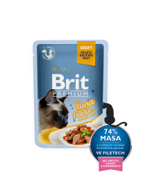Brit пауч для кошек филе тунца в соусе (80203) - Brit пауч для кошек филе тунца в соусе (80203)