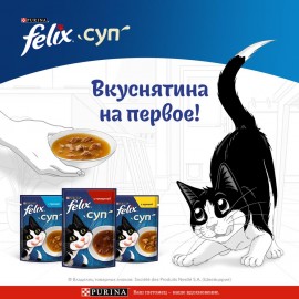 Felix Суп для взрослых кошек с курицей, пауч (12378668) - Felix Суп для взрослых кошек с курицей, пауч (12378668)