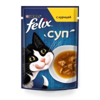 Felix Суп для взрослых кошек с курицей, пауч (12378668)