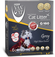 Van Cat комкующийся наполнитель с активированным углем, без пыли, пакет (Grey)