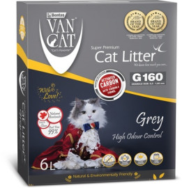 Van Cat комкующийся наполнитель с активированным углем, без пыли, пакет (Grey) - Van Cat комкующийся наполнитель с активированным углем, без пыли, пакет (Grey)