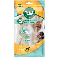 Triol DENTAL косточки жевательные узловые белые 15см упаковка 2шт