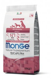 Корм Monge Speciality Line Monoprotein All Breeds Beef (Монж для взрослых собак всех пород с говядиной) - Корм Monge Speciality Line Monoprotein All Breeds Beef (Монж для взрослых собак всех пород с говядиной)