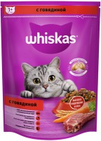 Wiskas корм для кошек "Вкусные подешечки с нежным паштетом с говядиной"