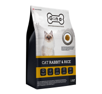 Gina Cat Rabbit&Riсe (Джина для взрослых кошек с кроликом и рисом)