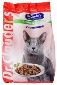 Доктор Клаудер сухой корм для кошек с говядиной - Доктор Клаудер сухой корм для кошек с говядиной